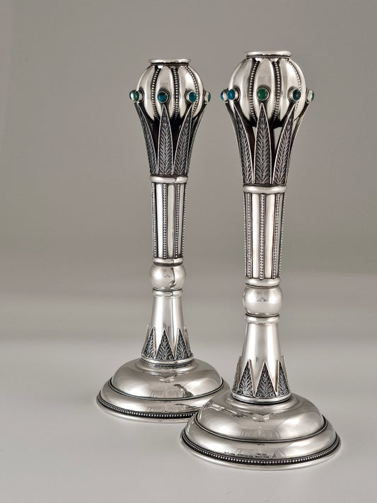 Green Jacob Candlesticks