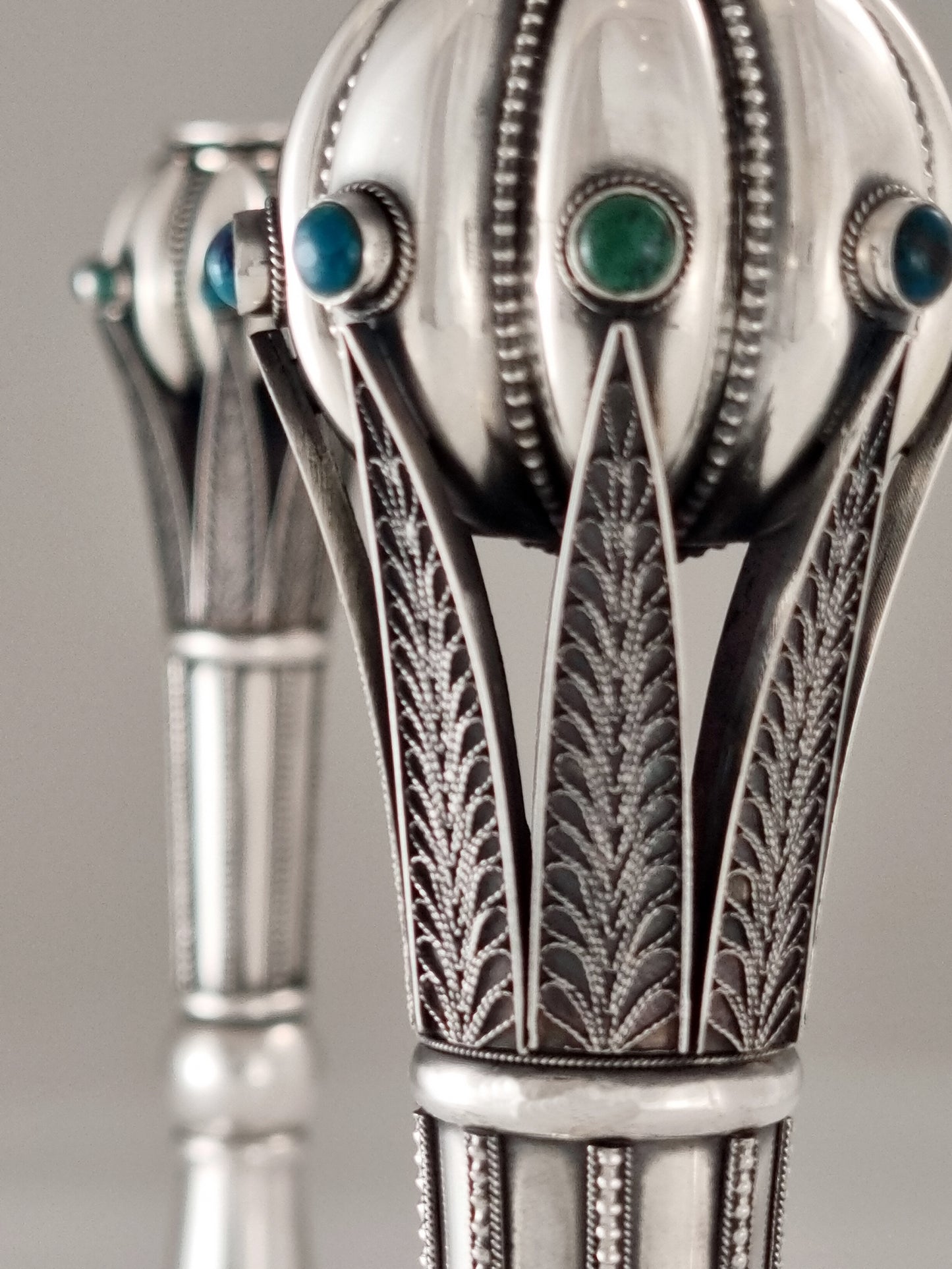 Green Jacob Candlesticks