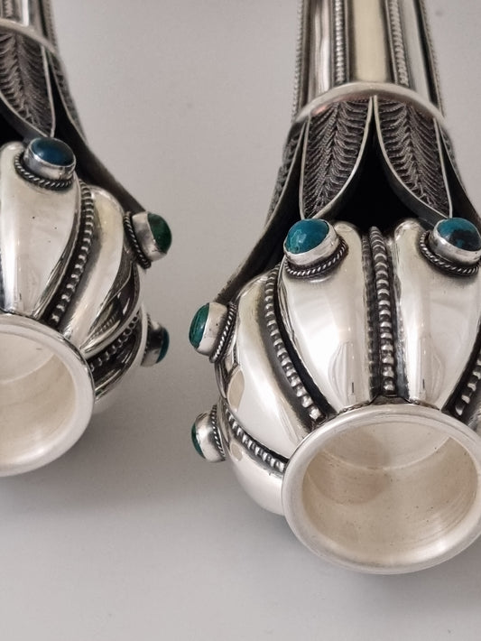 Green Jacob Candlesticks