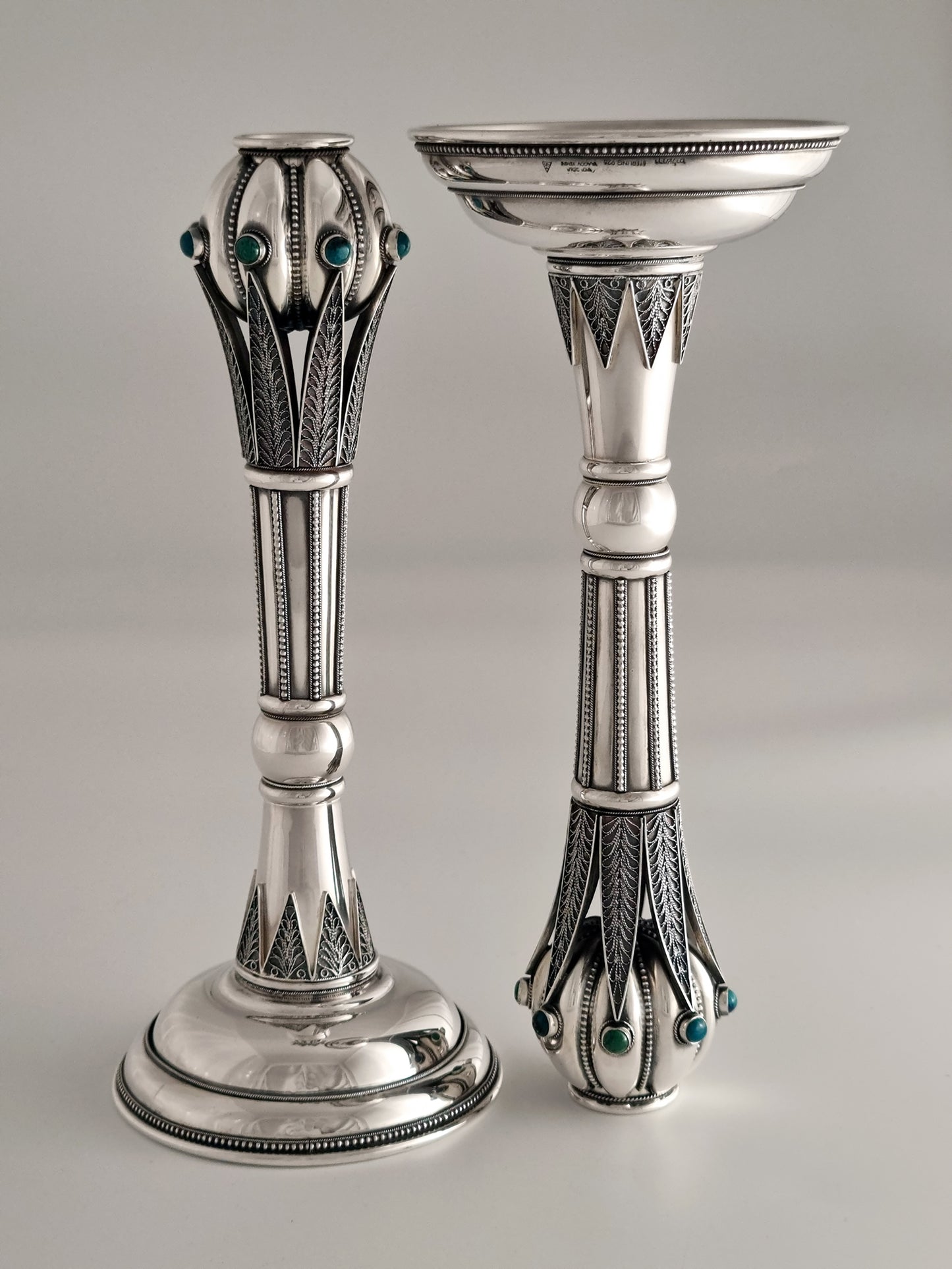 Green Jacob Candlesticks