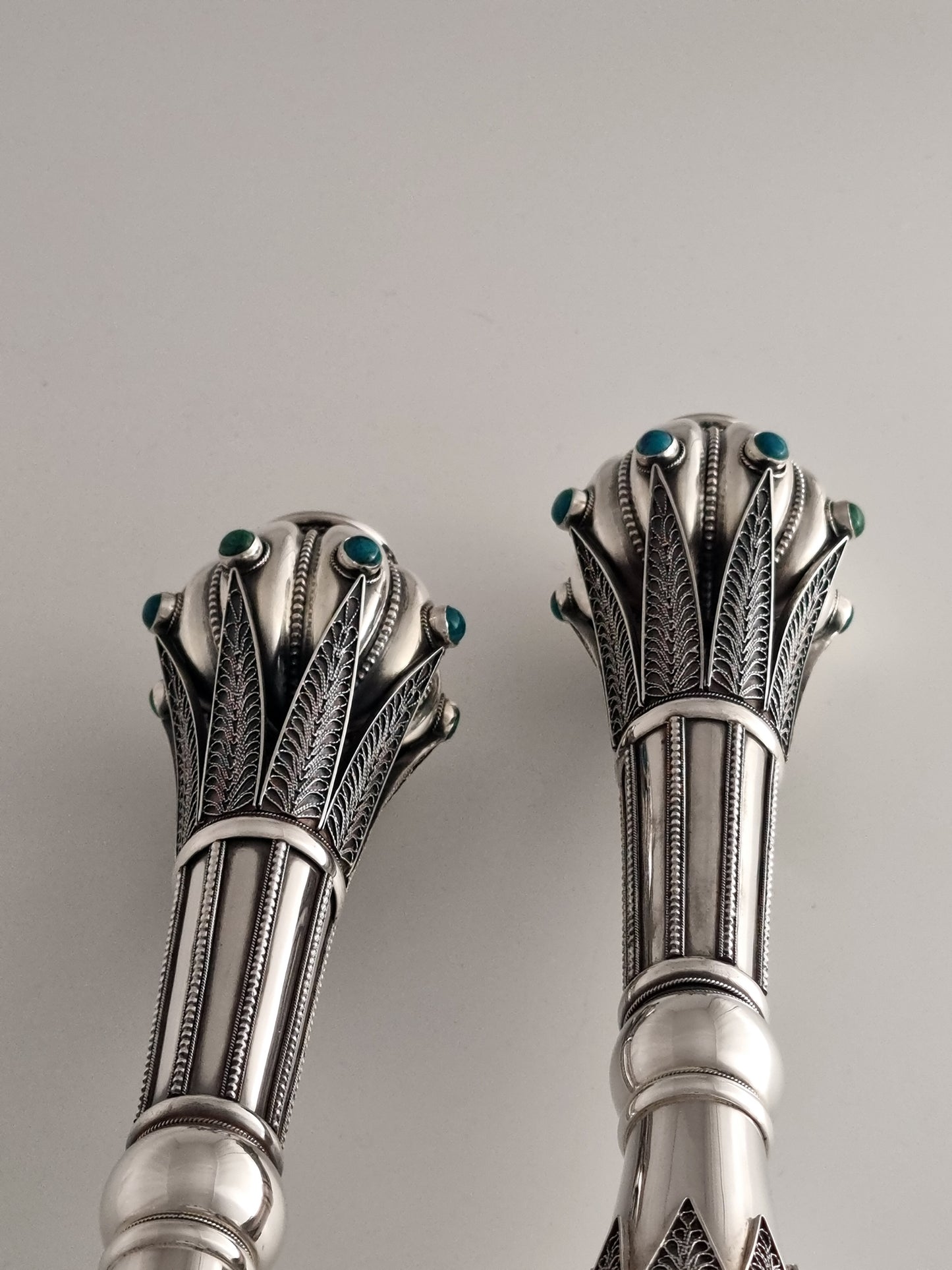 Green Jacob Candlesticks