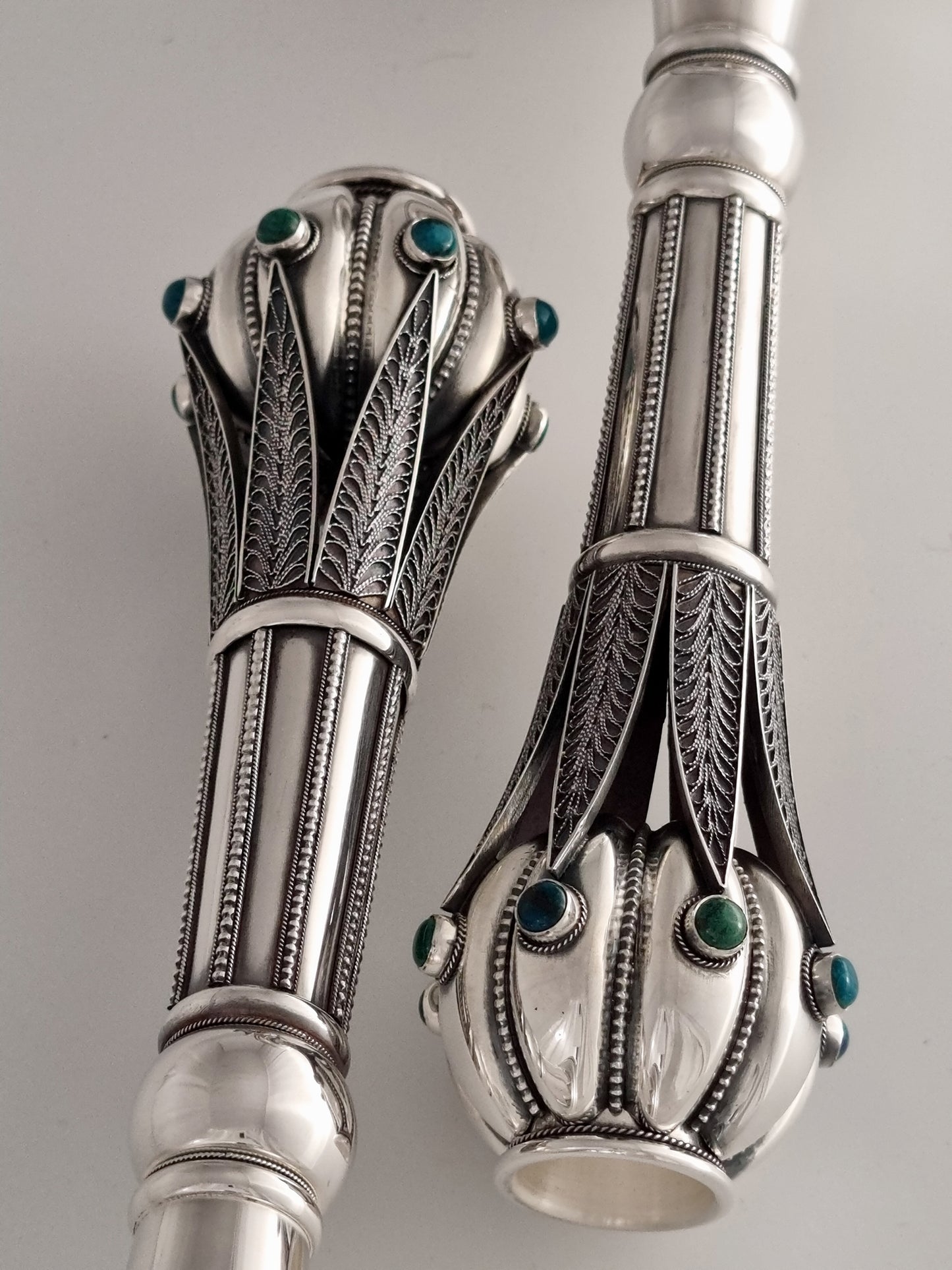 Green Jacob Candlesticks