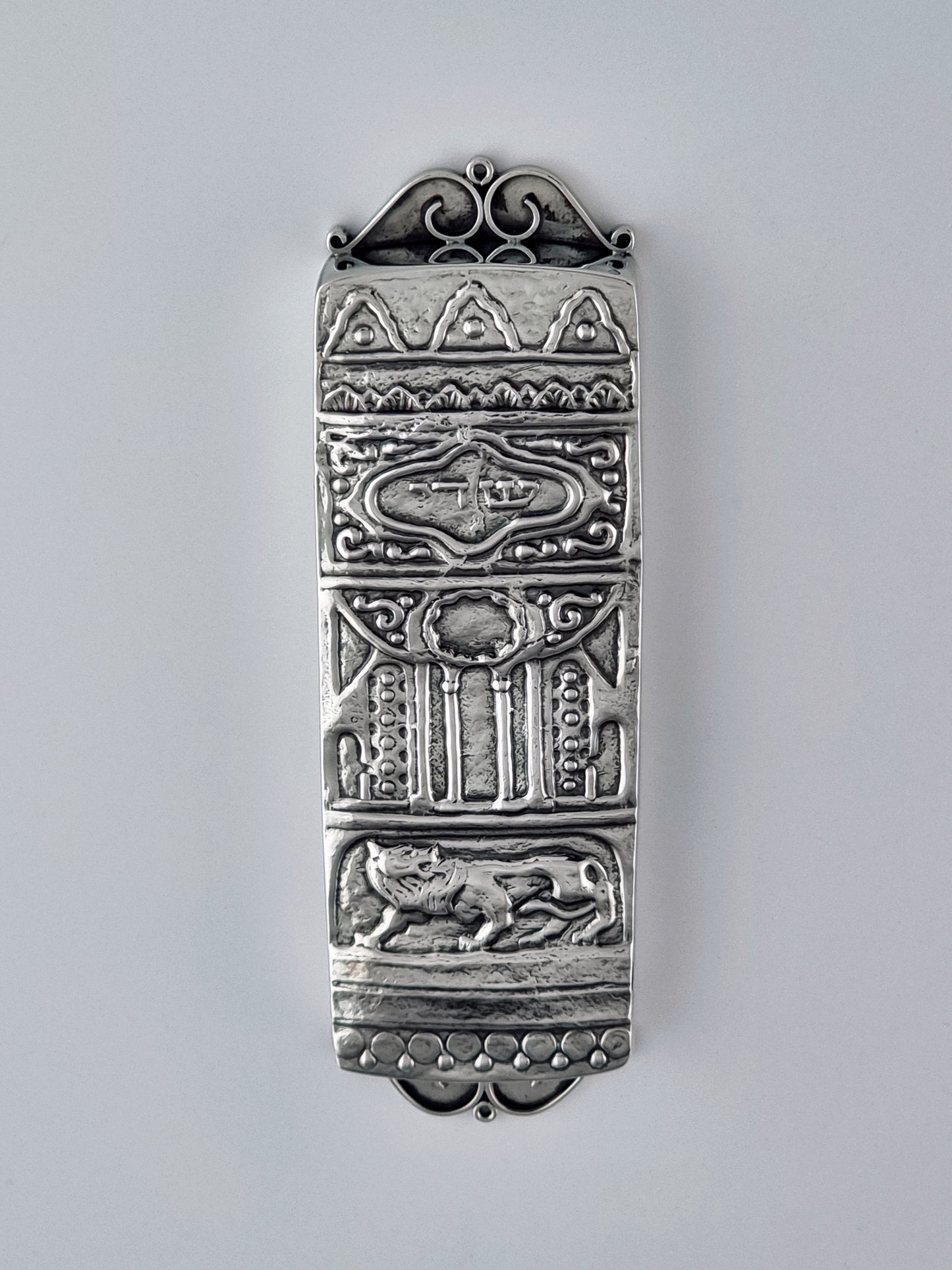 100 year old Mezuzah by Yemini Silversmiths