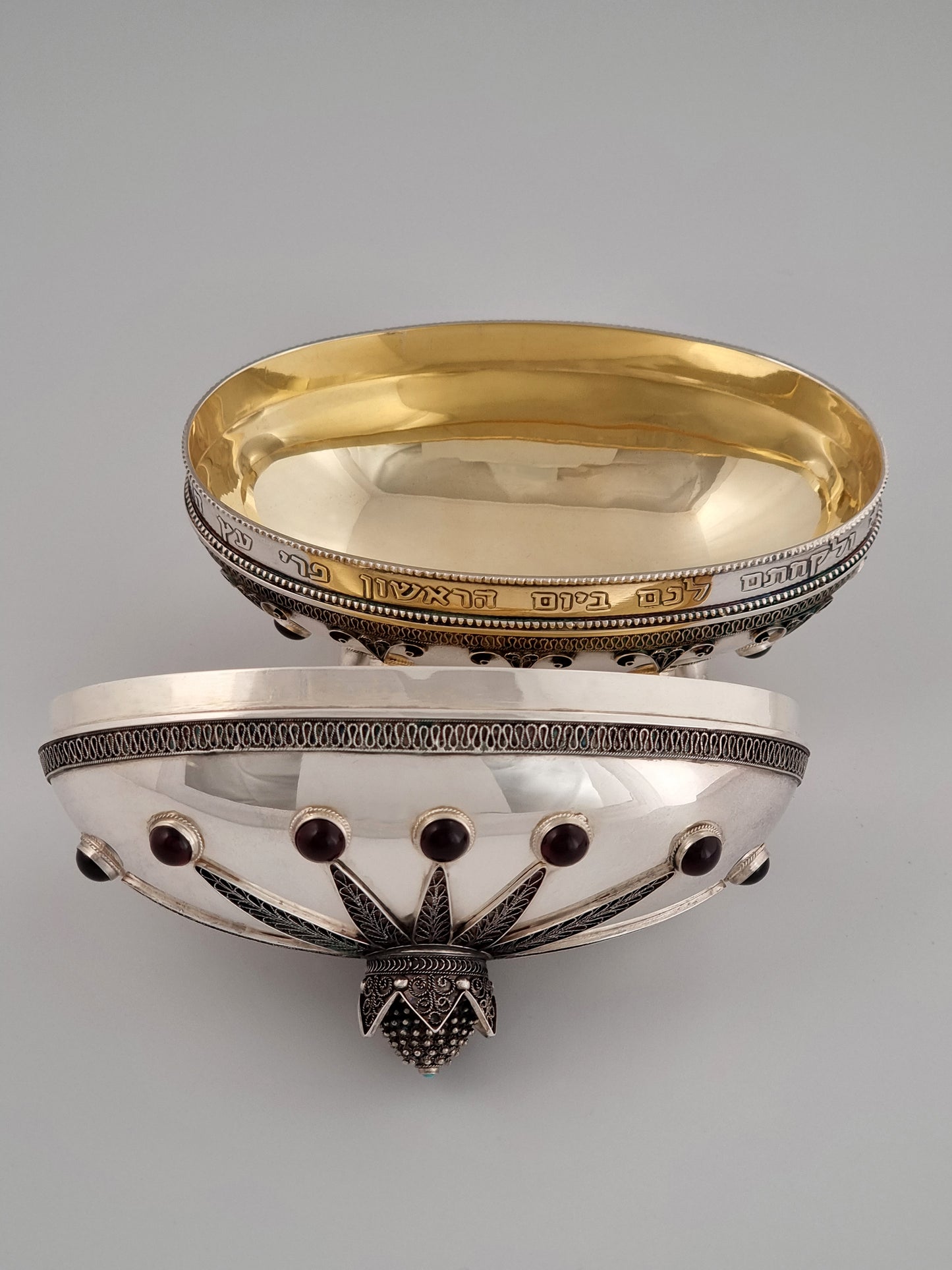 Open box showing both the rich outer surfaces and the clean look of the inner gold plated oval surface.