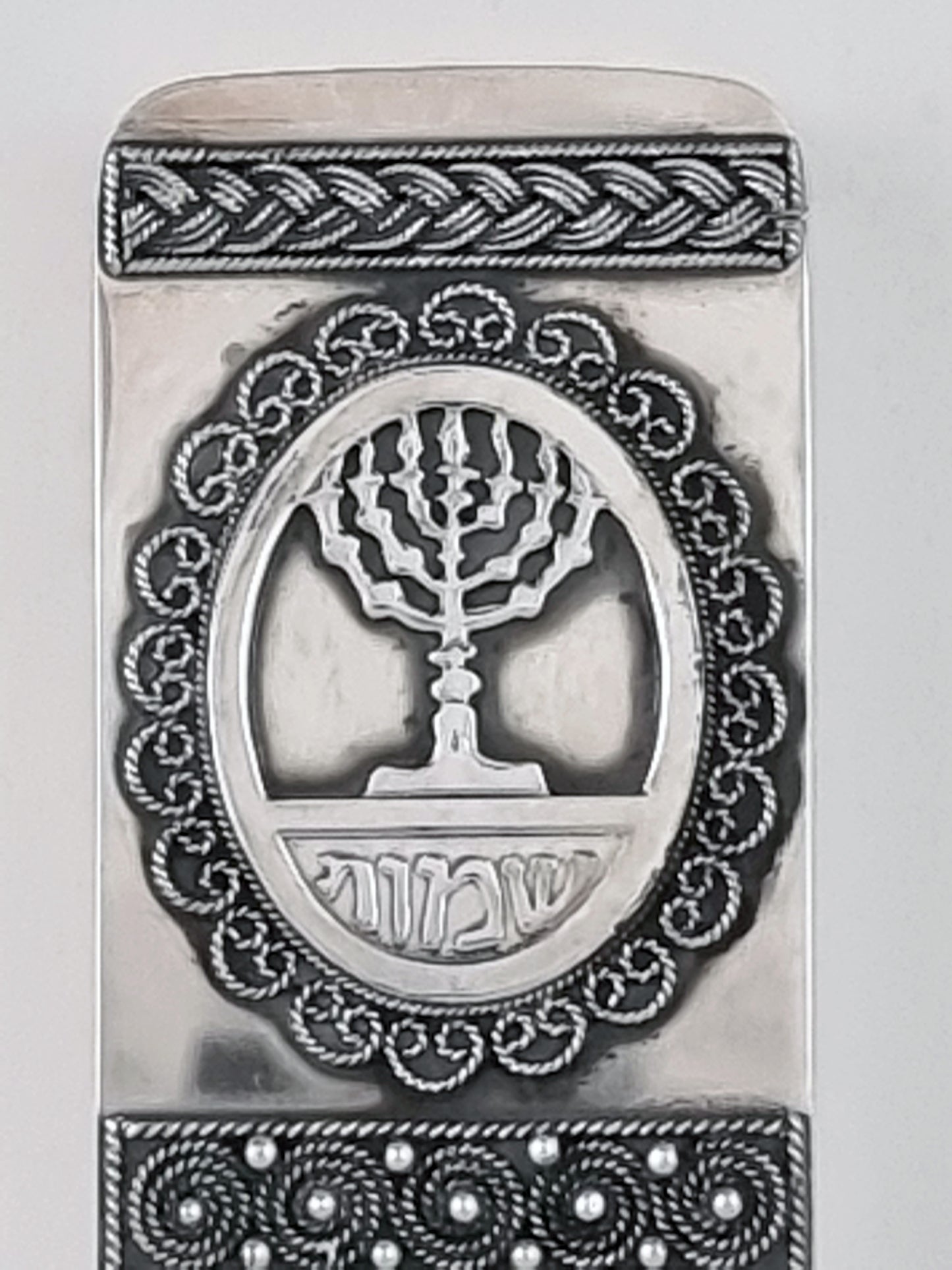 Exodus Mezuzah with the Menorah