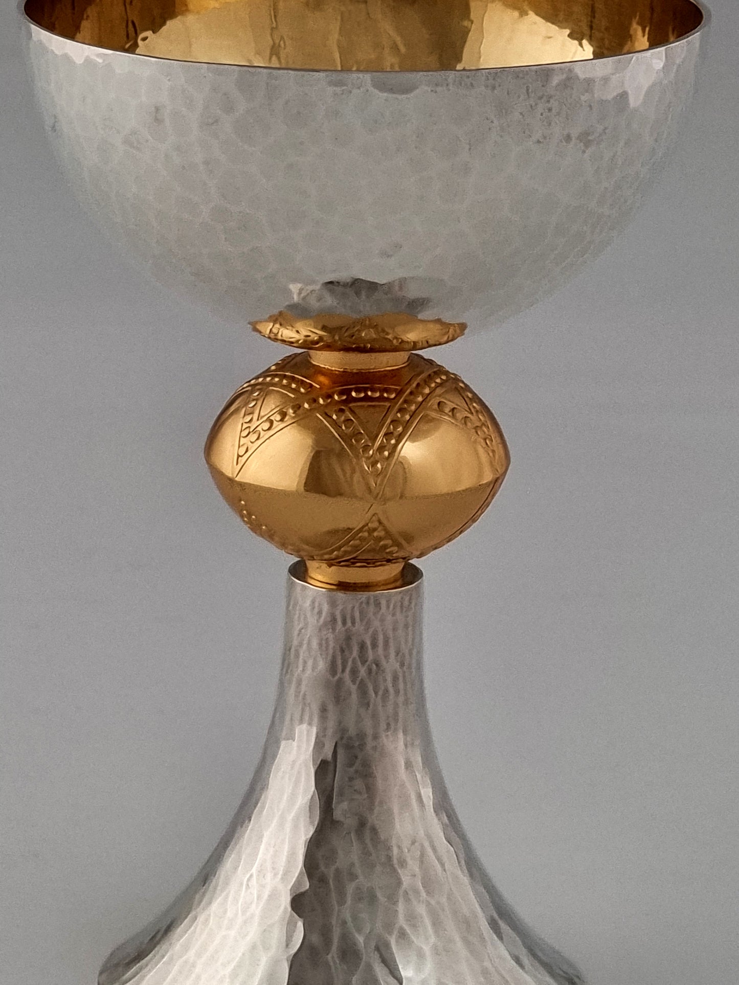 The star of David shines in the center of this Kiddush cup