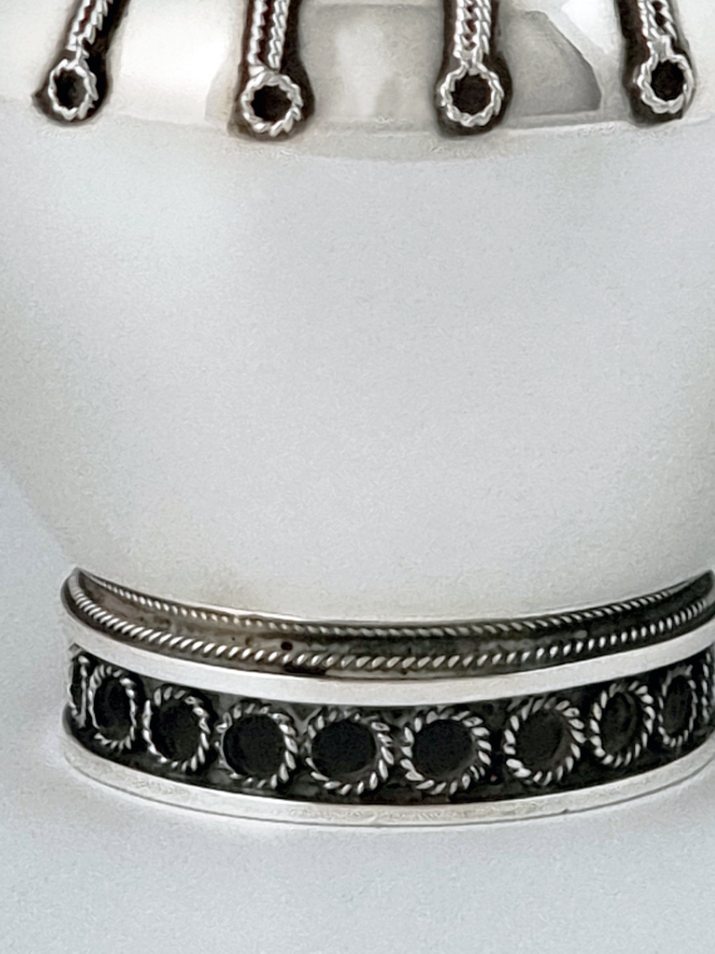 Base of Elijah candlesticks by Yaacov Yemini.