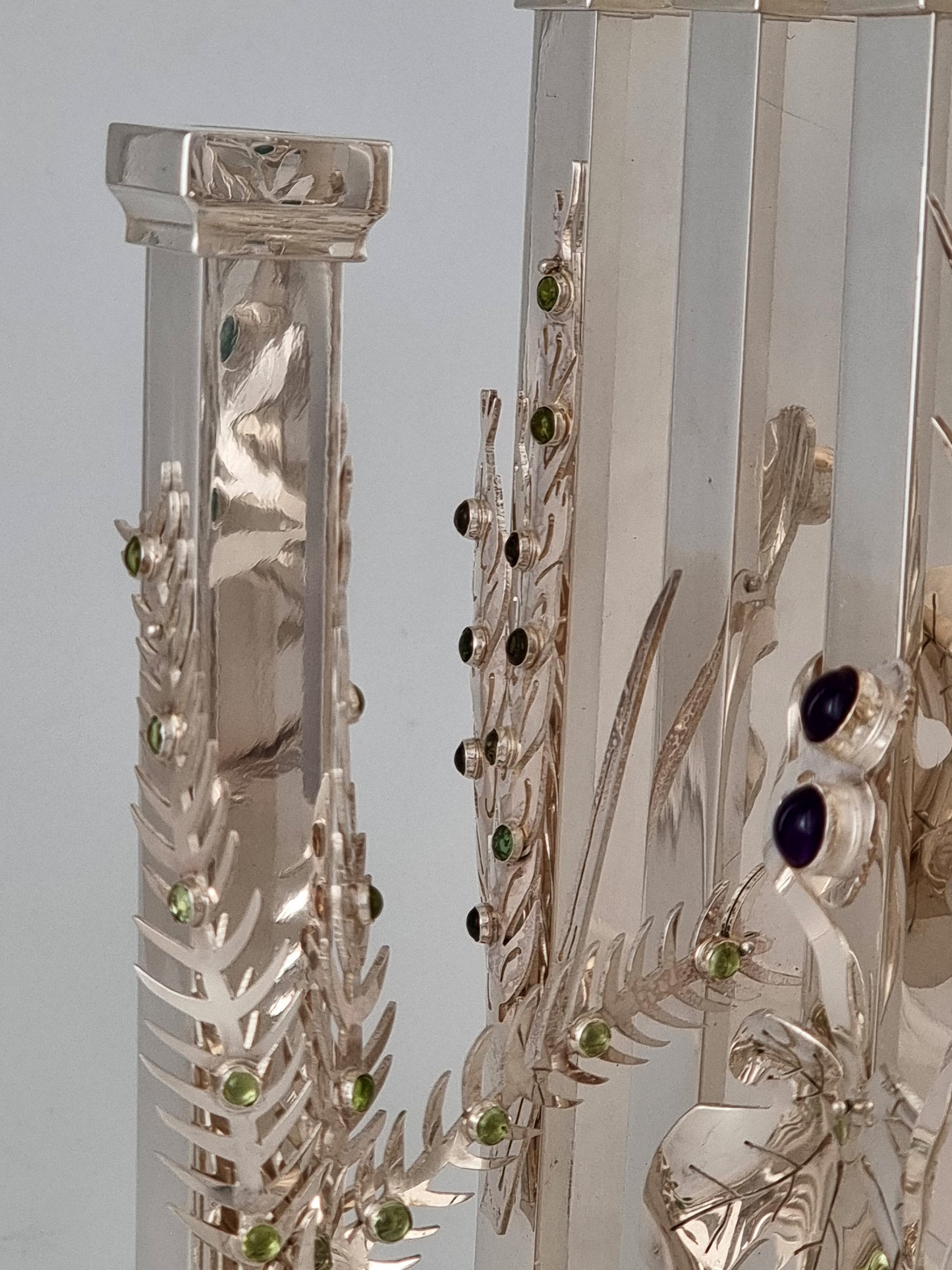 Seven Species Hanukkiah