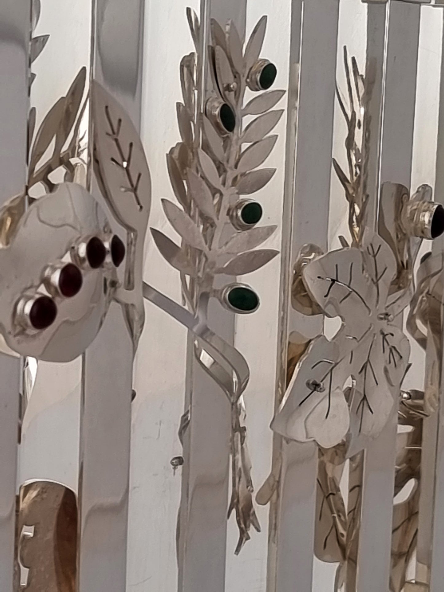 Seven Species Hanukkiah