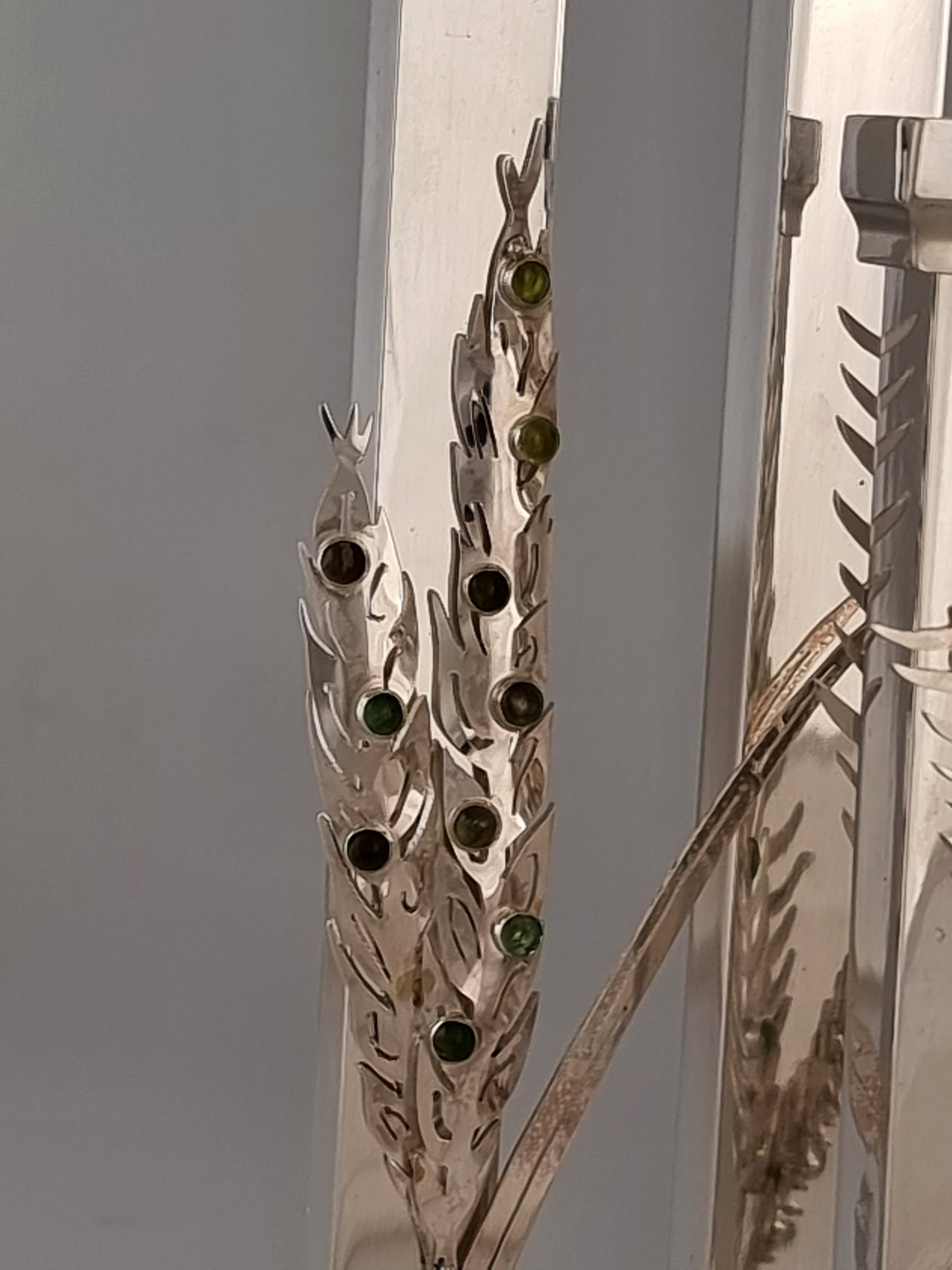 Seven Species Hanukkiah
