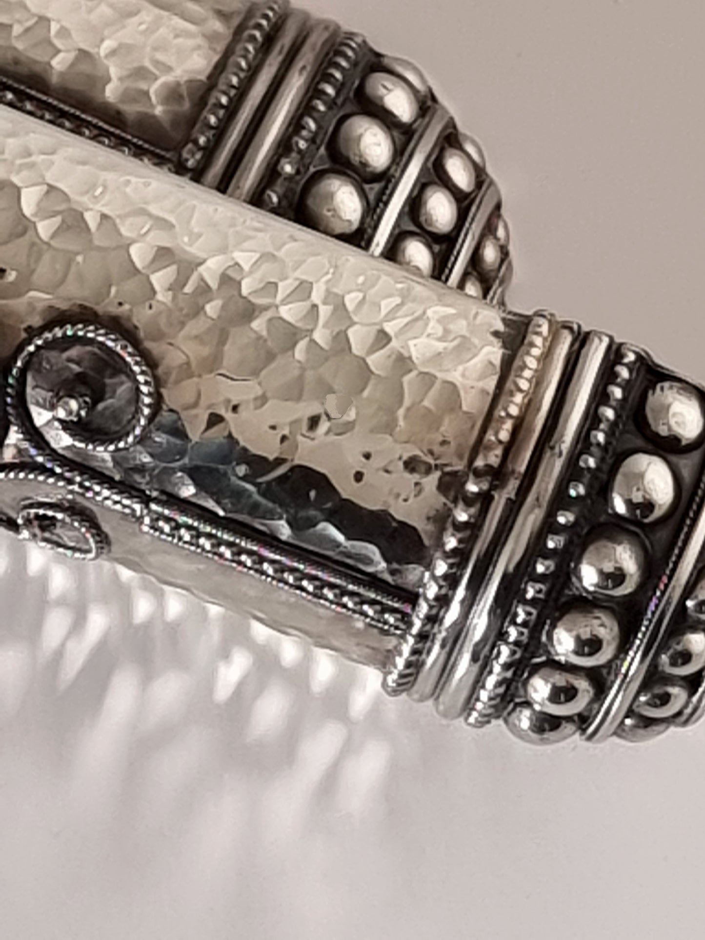 Twelve Tribes Mezuzah Set. This twelve-piece mezuzah set was designed in 1997; each piece is made of sterling silver and measures 5½” long and 1½" wide.