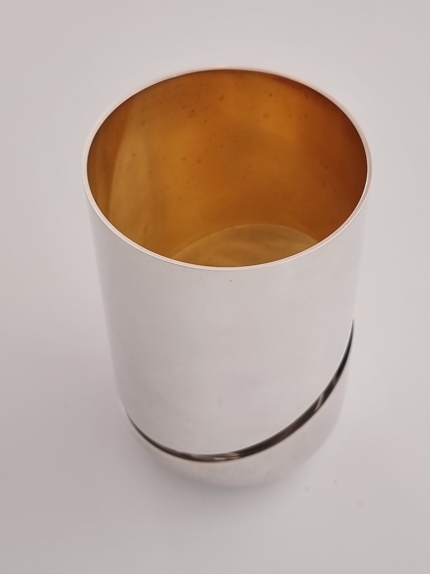 Hannah Havdalah set, made of silver and gold plated on the inside.