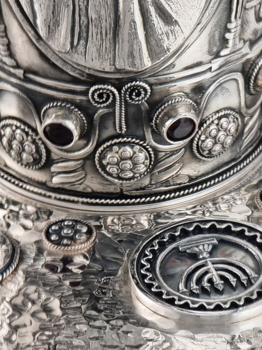 Moses Kiddush Cup and Plate