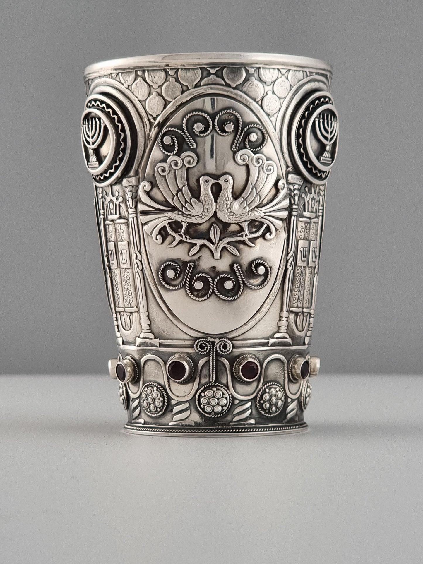 Moses Kiddush Cup and Plate
