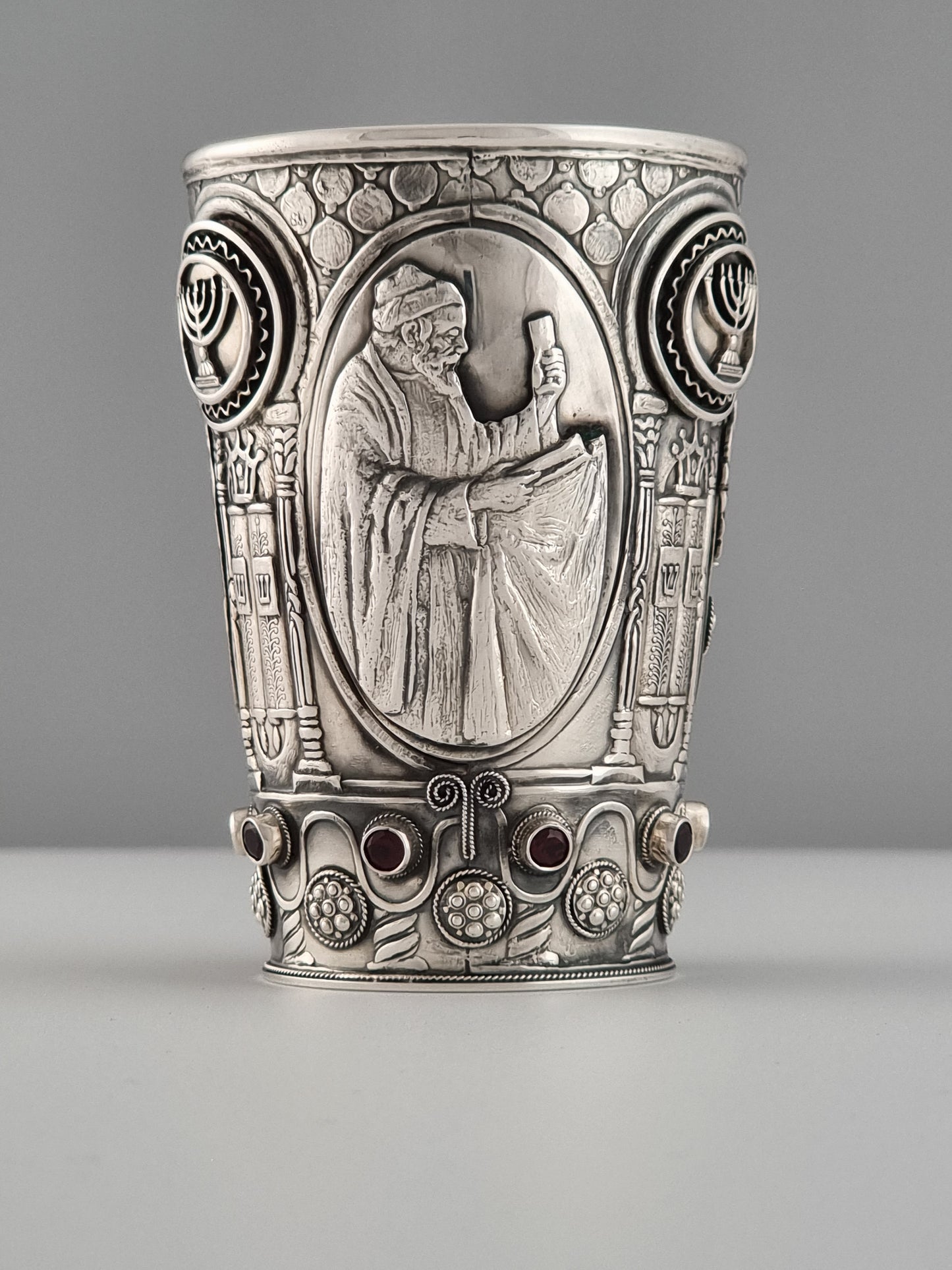 Moses Kiddush Cup and Plate