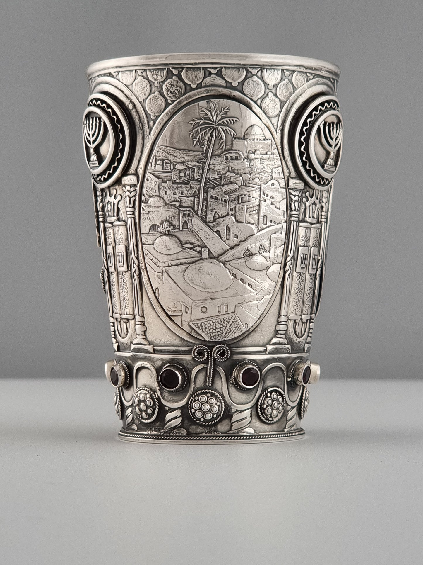 Moses Kiddush Cup and Plate