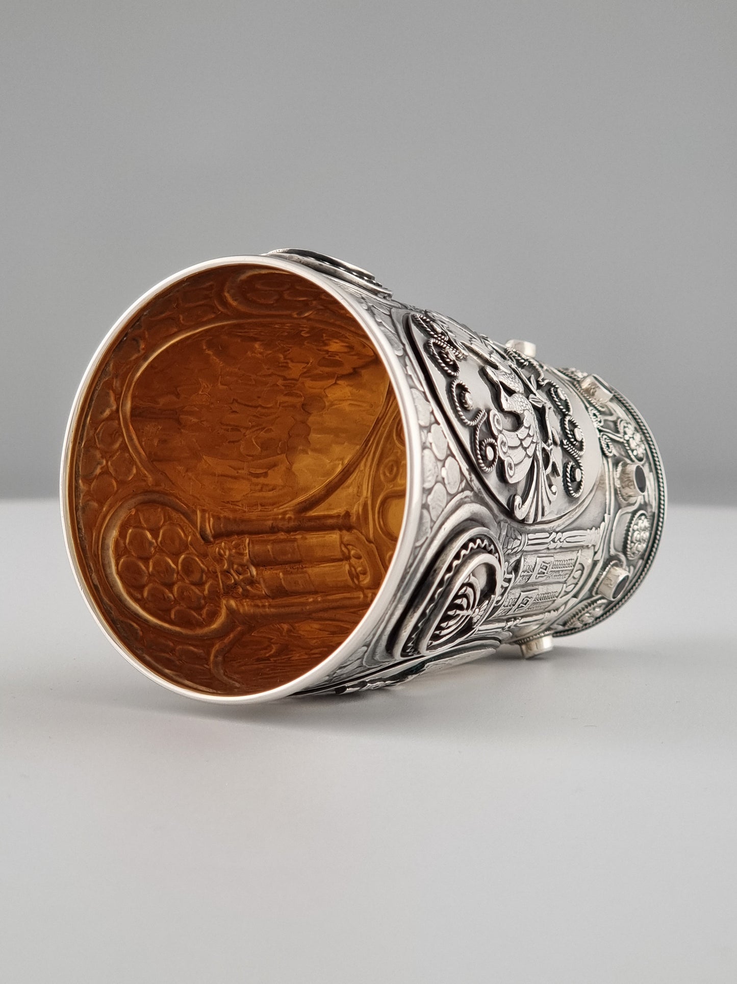 Moses Kiddush Cup and Plate
