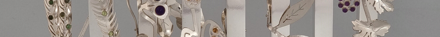 Seven species Hannukah Menorah