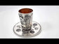 Moses Kiddush Cup and Plate