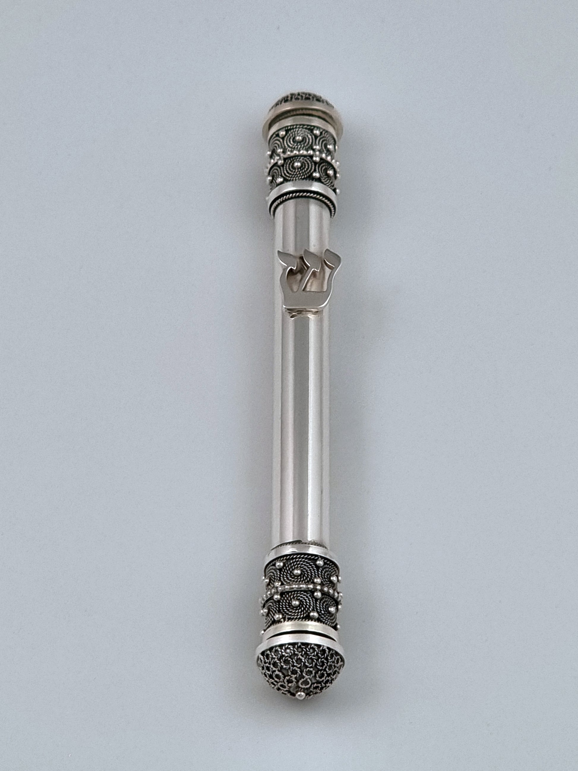 Hulda Mezuzah includes a Kosher parchment and is ready to be affixed.
